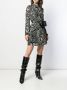 Saint Laurent Blousejurk met grafische print Zwart - Thumbnail 2