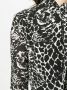 Saint Laurent Blousejurk met grafische print Zwart - Thumbnail 5