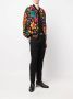 Saint Laurent Bomberjack met bloemenprint Zwart - Thumbnail 2