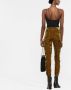 Saint Laurent Broek met fluwelen-effect Groen - Thumbnail 4