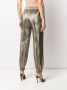 Saint Laurent Broek met metallic-effect Goud - Thumbnail 4