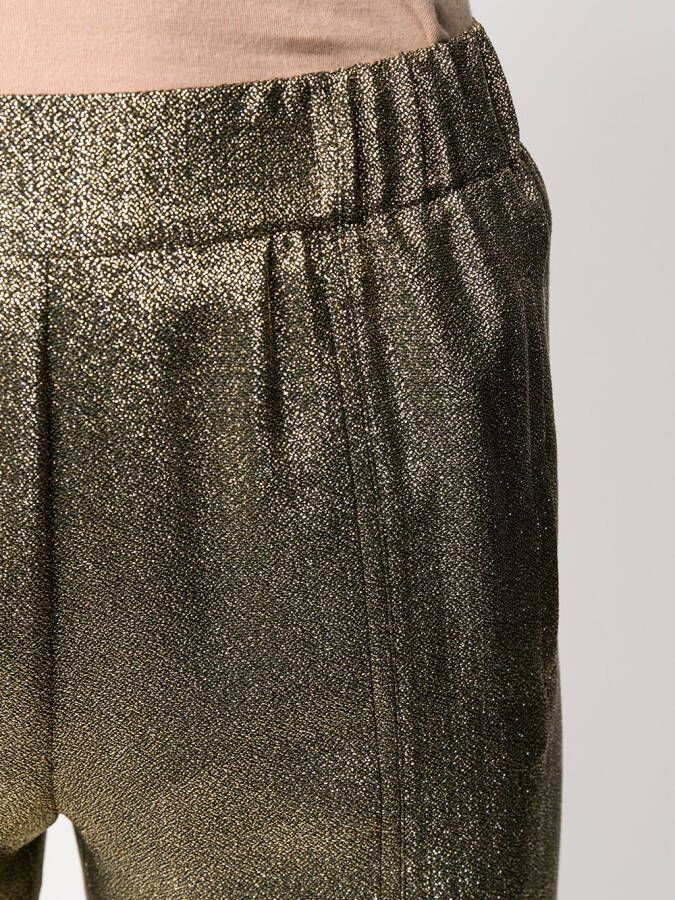 Saint Laurent Broek met metallic-effect Goud