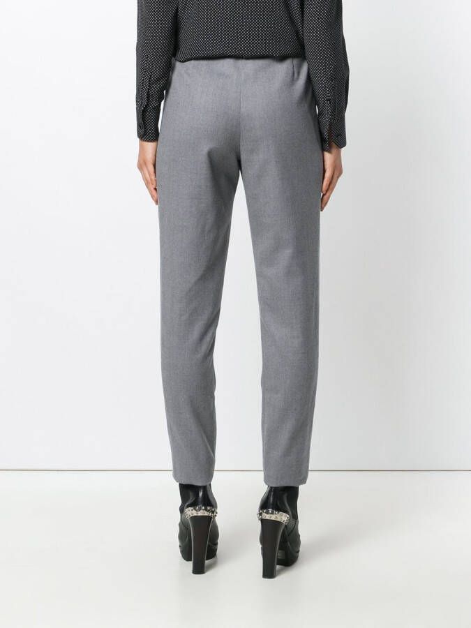 Saint Laurent broek met rechte pijpen Grijs