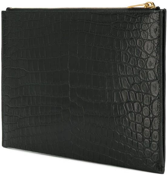 Saint Laurent Clutch met monogram Zwart
