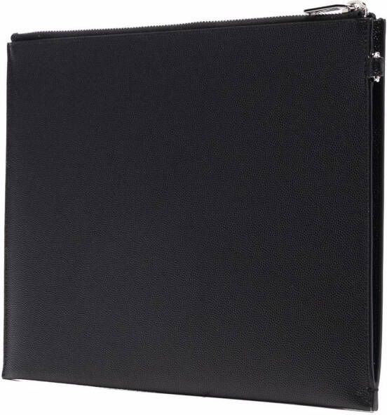 Saint Laurent Clutch met rits Zwart