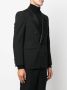 Saint Laurent Colbert met dubbele rij knopen Zwart - Thumbnail 3