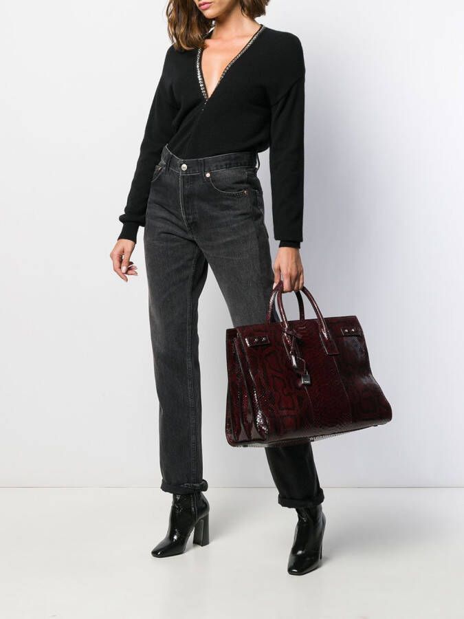 Saint Laurent College vest Zwart
