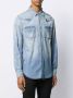 Saint Laurent Cowboyshirt Blauw - Thumbnail 3