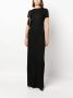Saint Laurent Maxi-jurk met ronde hals Zwart - Thumbnail 2
