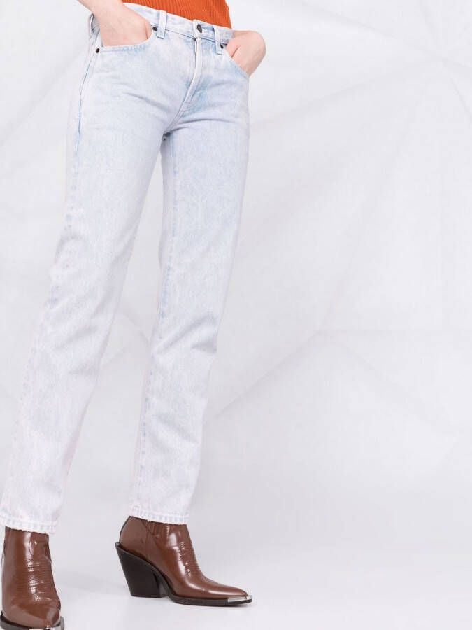 Saint Laurent Cropped jeans Paars