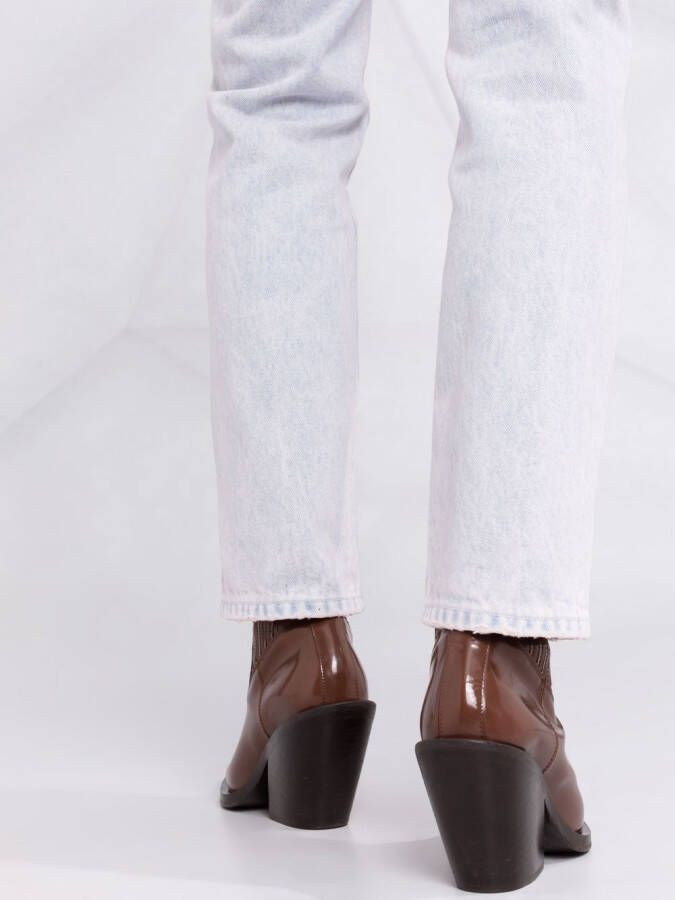 Saint Laurent Cropped jeans Paars