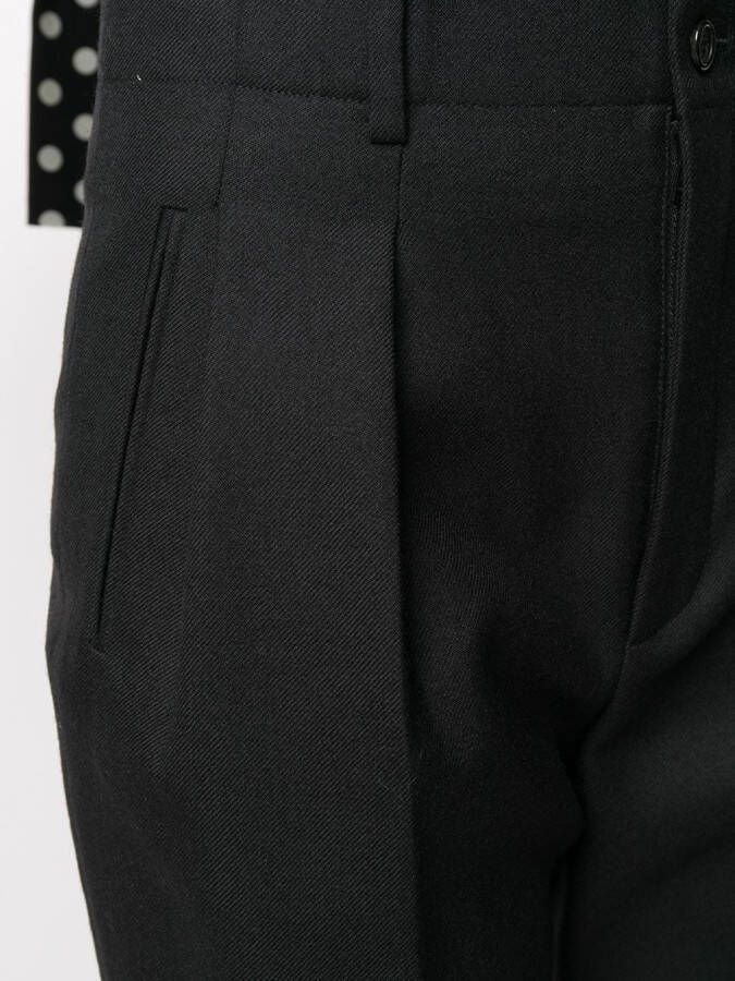 Saint Laurent Cropped pantalon Zwart