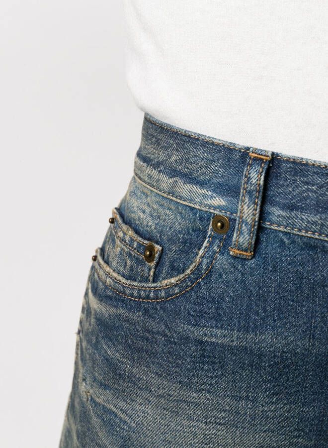Saint Laurent Denim shorts Blauw