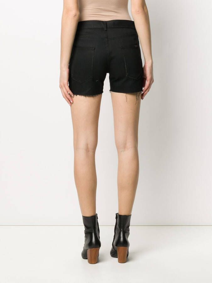 Saint Laurent Denim shorts Zwart