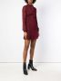 Saint Laurent Devoré mini jurk Rood - Thumbnail 3