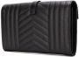 Saint Laurent Envelope leren crossbodytas Zwart - Thumbnail 3