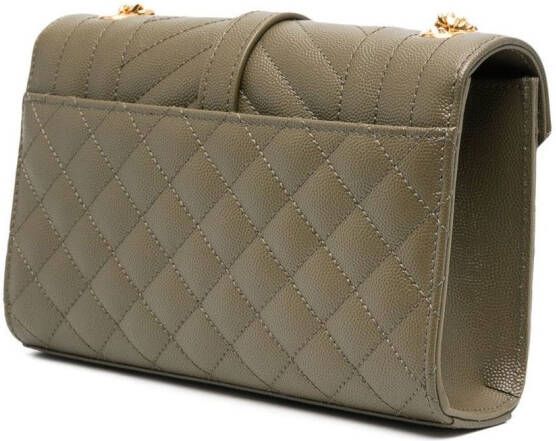 Saint Laurent Envelope kleine crossbodytas Groen