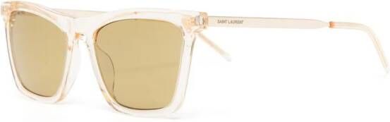 Saint Laurent Eyewear Bril met wayfarer montuur Geel