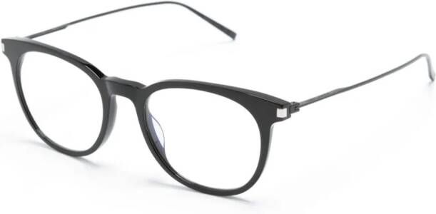 Saint Laurent Eyewear Zonnebril met rond montuur Zwart