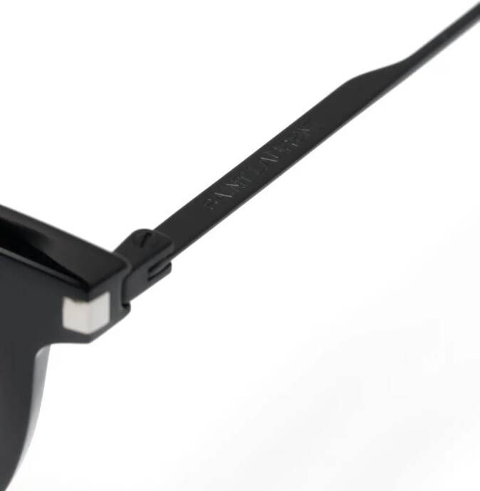 Saint Laurent Eyewear Zonnebril met rond montuur Zwart