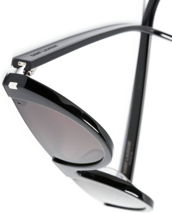 Saint Laurent Eyewear Half Moon zonnebril met getinte glazen Zwart