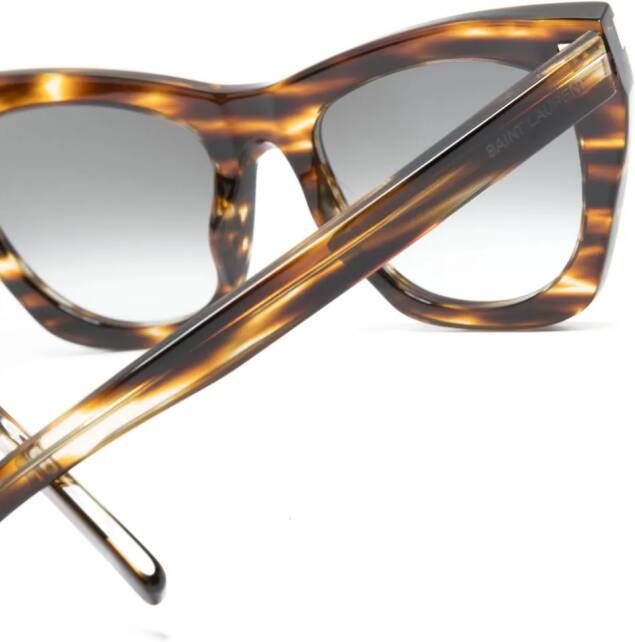 Saint Laurent Eyewear Kate zonnebril met cat-eye montuur Bruin