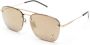 Saint Laurent Eyewear Zonnebril met vierkant montuur Goud - Thumbnail 2