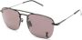 Saint Laurent Eyewear Zonnebril met logoplakkaat Zwart - Thumbnail 2