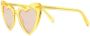 Saint Laurent Eyewear Loulou zonnebril met hartvormig montuur Geel - Thumbnail 2