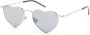 Saint Laurent Eyewear Loulou zonnebril met hartvormig montuur Zilver - Thumbnail 2