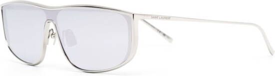 Saint Laurent Eyewear Luna zonnebril met vierkant montuur Zilver
