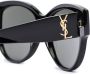 Saint Laurent Eyewear M3 zonnebril met monogram Zwart - Thumbnail 3