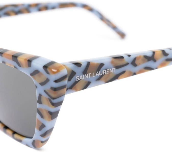 Saint Laurent Eyewear Mica zonnebril met cat-eye montuur Blauw