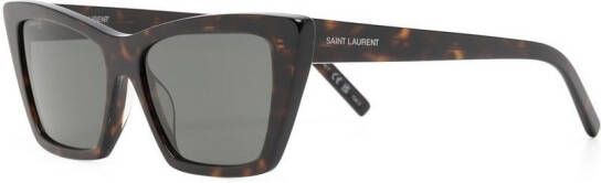 Saint Laurent Eyewear Mica zonnebril met cat-eye montuur Bruin