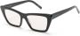 Saint Laurent Eyewear Mica zonnebril met cat-eye montuur Zwart - Thumbnail 1