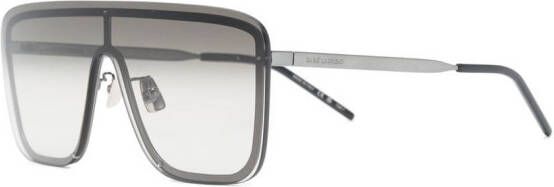 Saint Laurent Eyewear Zonnebril met oversized montuur Grijs