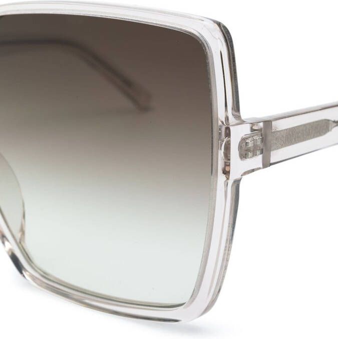 Saint Laurent Eyewear oversized zonnebril Beige