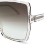 Saint Laurent Eyewear oversized zonnebril Beige - Thumbnail 3