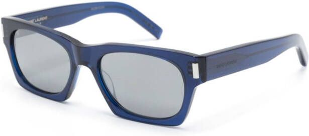 Saint Laurent Eyewear SL 402 zonnebril met vierkant montuur Blauw
