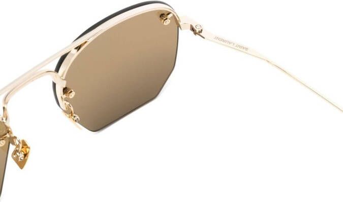 Saint Laurent Eyewear SL 422 zonnebril met piloten montuur Goud