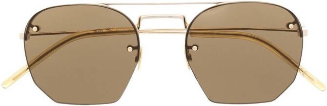 Saint Laurent Eyewear SL 422 zonnebril met piloten montuur Goud