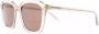 Saint Laurent Eyewear SL 457 zonnebril met vierkant montuur Beige - Thumbnail 2