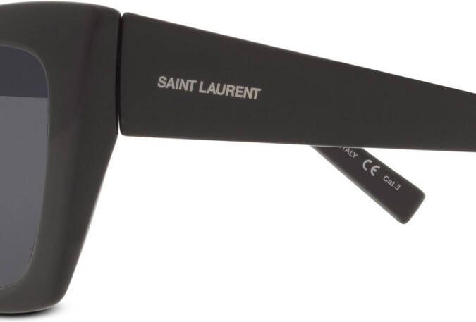 Saint Laurent Eyewear SL 552 zonnebril met cat-eye montuur Zwart
