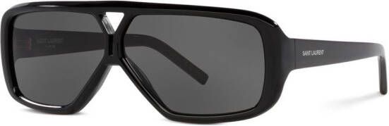 Saint Laurent Eyewear SL 569 Y zonnebril met piloten montuur Zwart