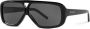 Saint Laurent Eyewear SL 569 Y zonnebril met piloten montuur Zwart - Thumbnail 2