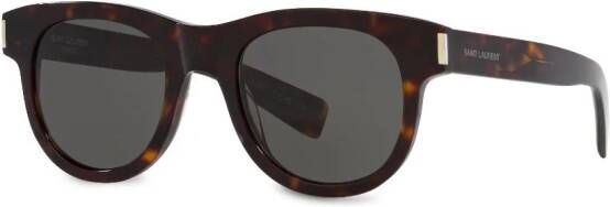Saint Laurent Eyewear SL 571 zonnebril met rond montuur Groen