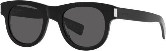 Saint Laurent Eyewear SL 571 zonnebril met rond montuur Zwart