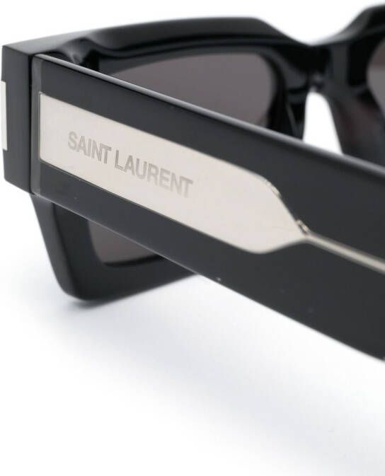 Saint Laurent Eyewear SL 572 zonnebril met logo Zwart