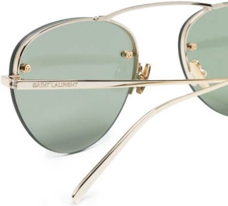 Saint Laurent Eyewear SL 575 zonnebril met rond montuur Goud