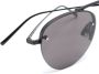 Saint Laurent Eyewear SL 575 zonnebril met rond montuur Zwart - Thumbnail 3